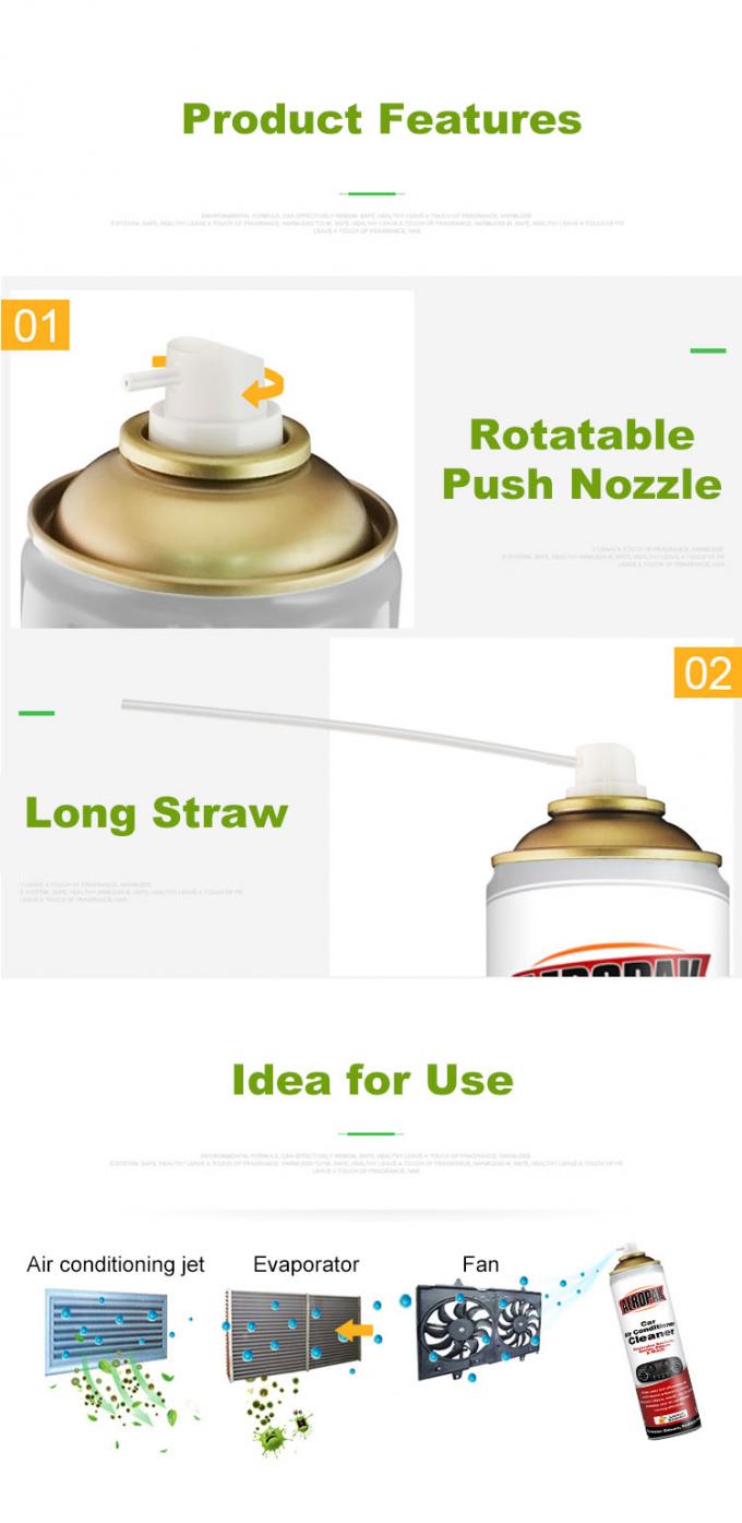 Spruzzo di pulizia 500ml del condizionatore d'aria dell'automobile di TUV Certifacates 3