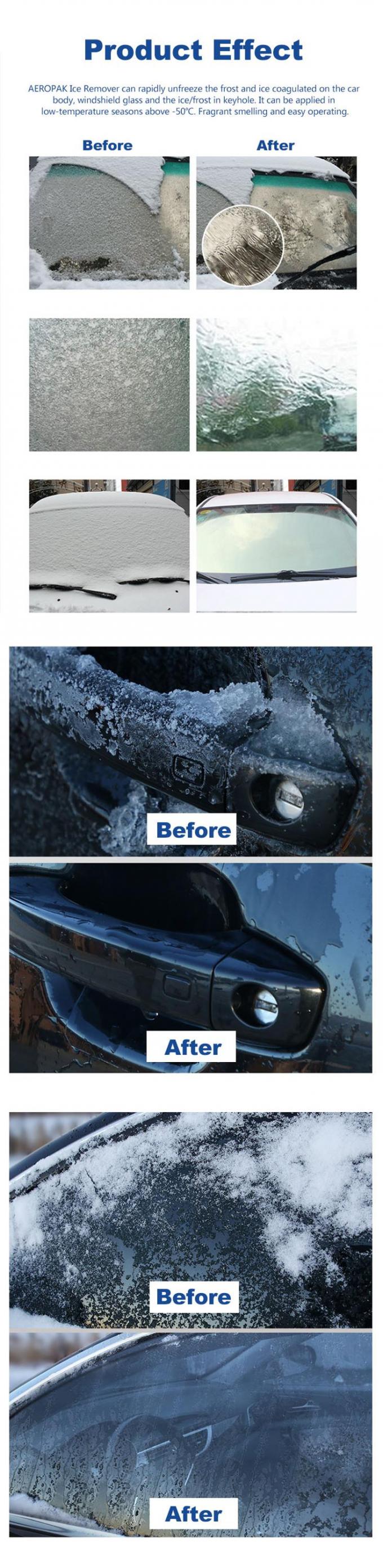 Il dispositivo di rimozione del ghiaccio del tergicristallo di Aeropak 500ml spruzza lo spruzzo di cura di automobile 12.3oz 0