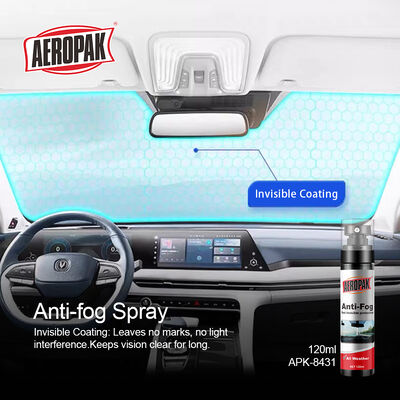 Aeropak 120ml Car Windshield & Window Anti-Fog Spray-Long Lasting No Streaks High Transparency