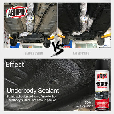 Aeropak 500ml UltraShield Aerosol Undercoating Spray Anti-Corrosion Soundproof Rubberized Protection Black Car Chassis Engine