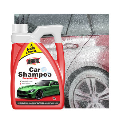 Aeropak 1000ml Professional High Foaming & Ceramic Coating Safe Lemon Fragrance Shampoo per auto con bottiglia di plastica a cera