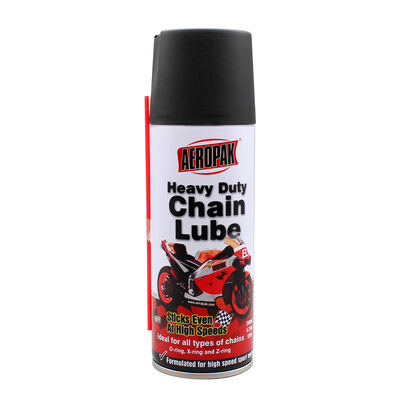 AEROPAK Lubrificante per catene per carichi pesanti penetrante di alta qualità Lubrificante spray spray da 200 ml Lubrificante spray per motociclette Senza schizzi Formula 3