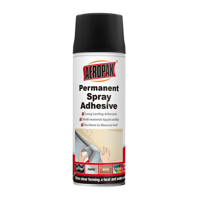 Aeropak 200 ml Aerosol adesivo trasparente permanente specifico per tessuto Spray adesivo adesivo alto copertura per i sigillanti Adesivi