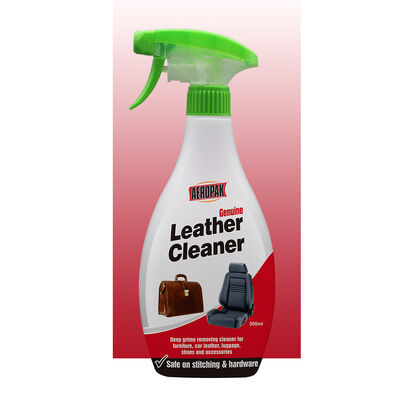 Aeropak 500ml Formule leggera per pulizia profonda e restauro Spray per pulizia in pelle originale per sedile auto e cura domestica