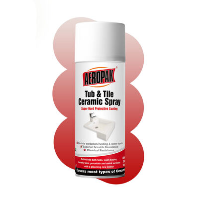 Aeropak 400 ml Spray di vernice ceramica impermeabile per vasca bianca e piastrelle