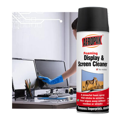 Aeropak 200ml Aerosol Eco-friendly Non alcolizzato, anti-statico, senza strisce, asciugatura rapida, multiuso, schermo a colori personalizzato