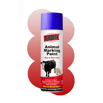 Vernice per marcatura di animali Aeropak di lunga durata, resistente alle intemperie per bovini, ovini, cavalli, ad asciugatura rapida, resistente allo sbiadimento per la gestione del bestiame