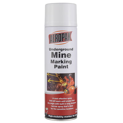 AEROPAK Marcatura delle miniere sotterranee Vernice aerosol Spray Asciugatura rapida Tutti gli animali Durata non infiammabile Non intasante