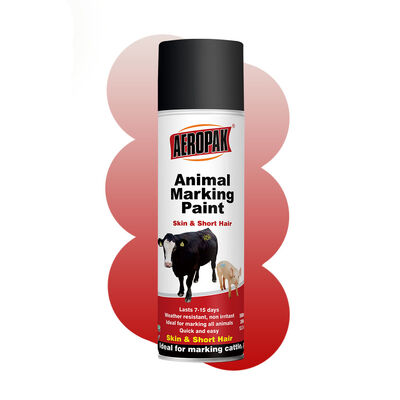Vernice spray per marcatura di animali Aeropak da 500 ml, aerosol all'ingrosso, vernice a spruzzo per marcatori di animali per bestiame