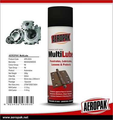 Olio lubrificante antirughe Aeropak